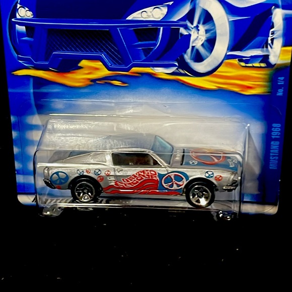 2000 Hot Wheels FORD MUSTANG 1968 Silver Collector #89 - Picture 2 of 3